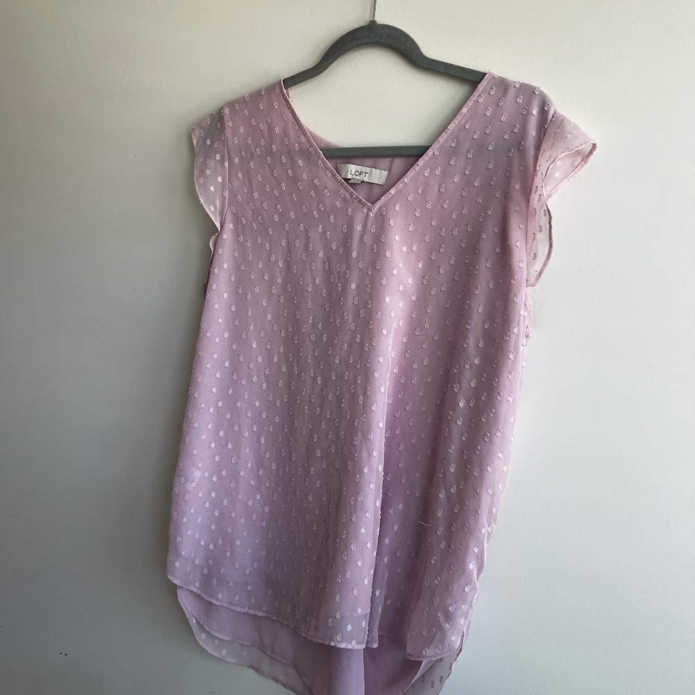 Loft polka dot top